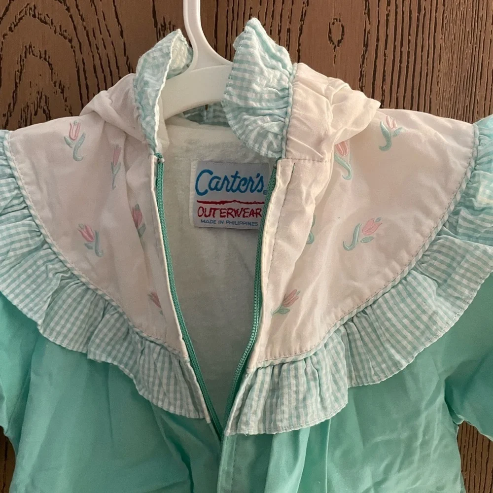 Carter's Mint Green Baby Jacket with White Accents